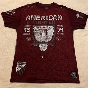 American Fighter Men's T-Shirt Maroon